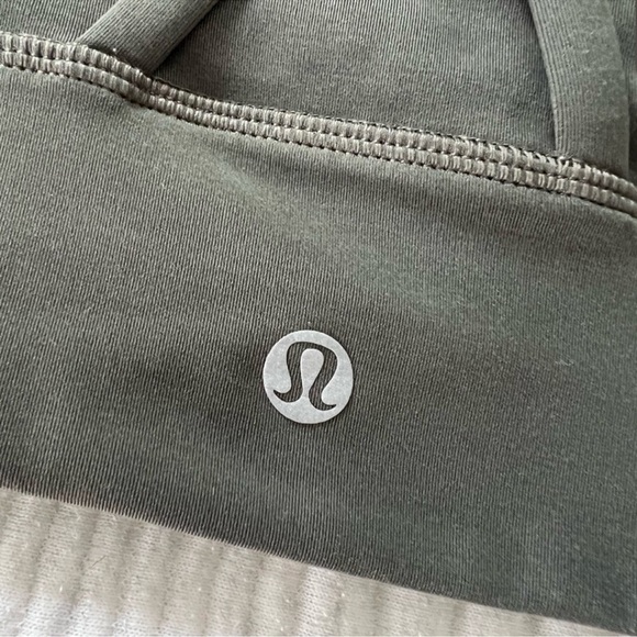 Lululemon Energy High-Neck Longline Tough Bra in Olive Green - Picture 4 of 7